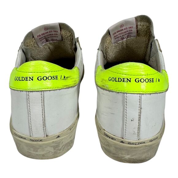 Golden Goose GGDB Hi Star Sneakers 37 7 Zebra Glitter Star Platform Distressed - Picture 4 of 14